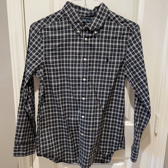 Polo Ralph Lauren Long Sleeve Button Down Shirt Boys Large (14-16) Plaid - Picture 1 of 7
